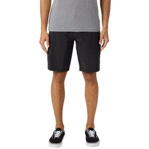 NWT O’Neill Men’s Black Stretch Cargo Shorts Sz 38 Flat Front 10" Inseam Casual